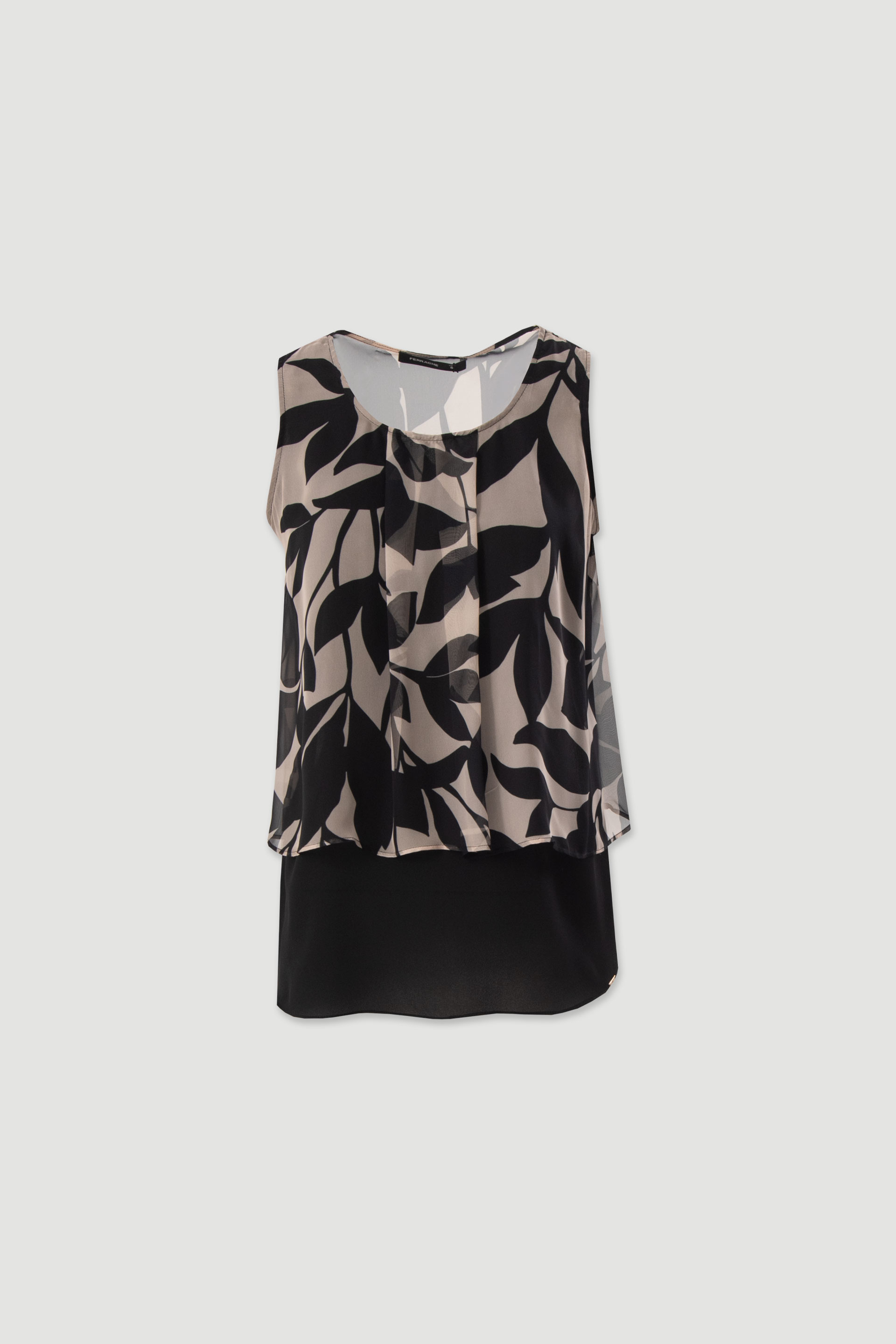 Printed layered top