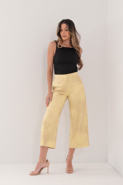 Peach-skin culotte trousers Peach-skin culotte trousers