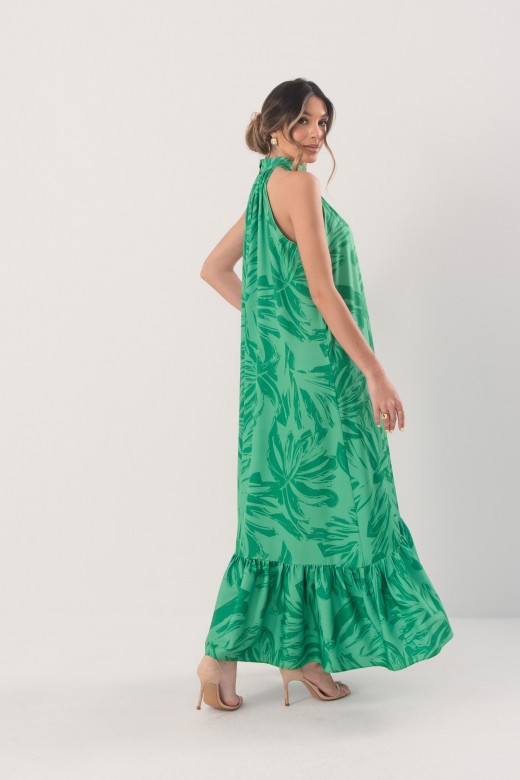 Printed halter maxi dress Printed halter maxi dress
