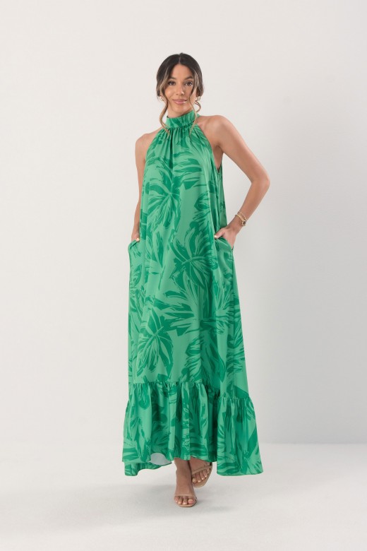 Printed halter maxi dress Printed halter maxi dress