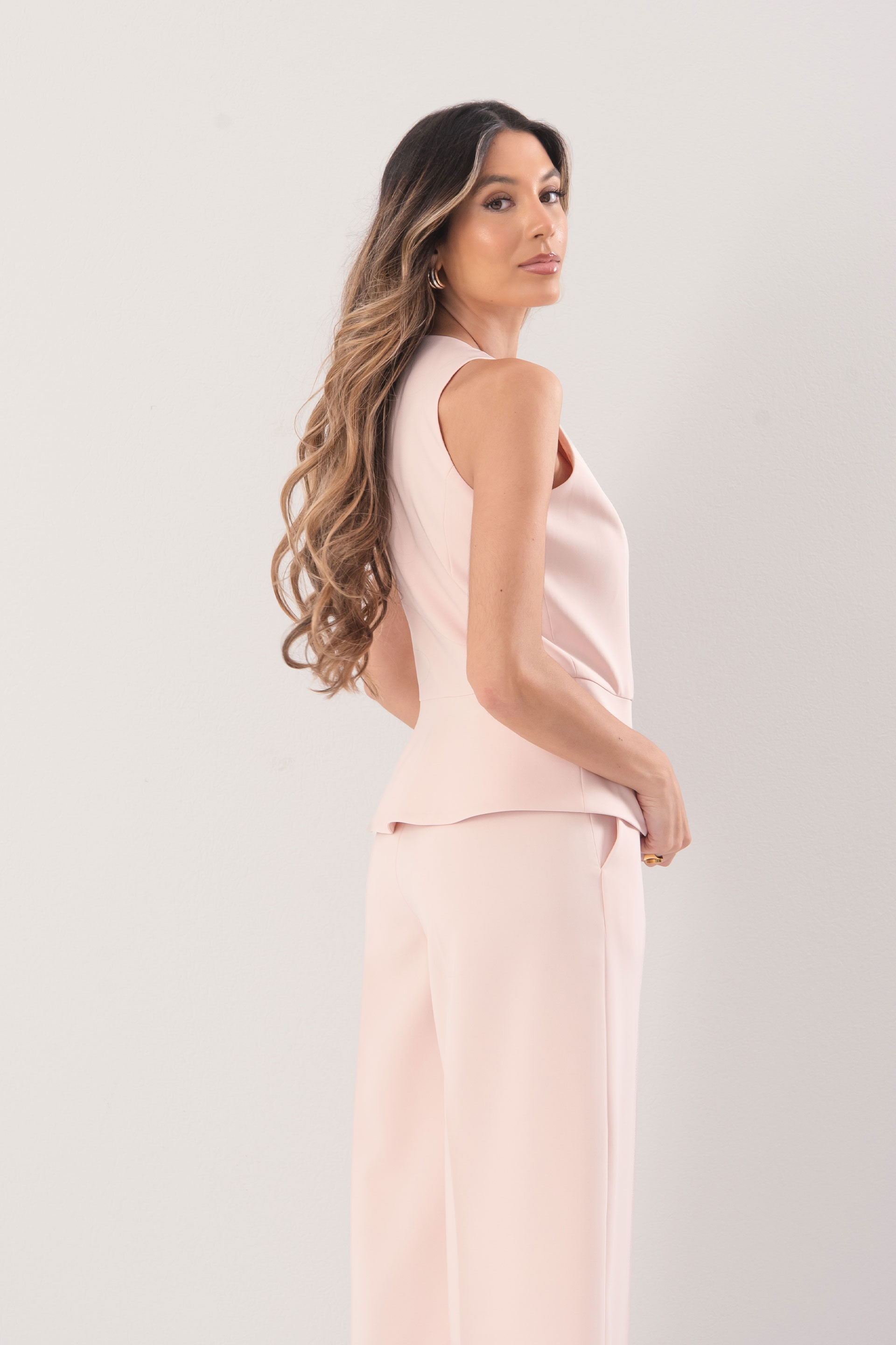 Tailored peplum waistcoat