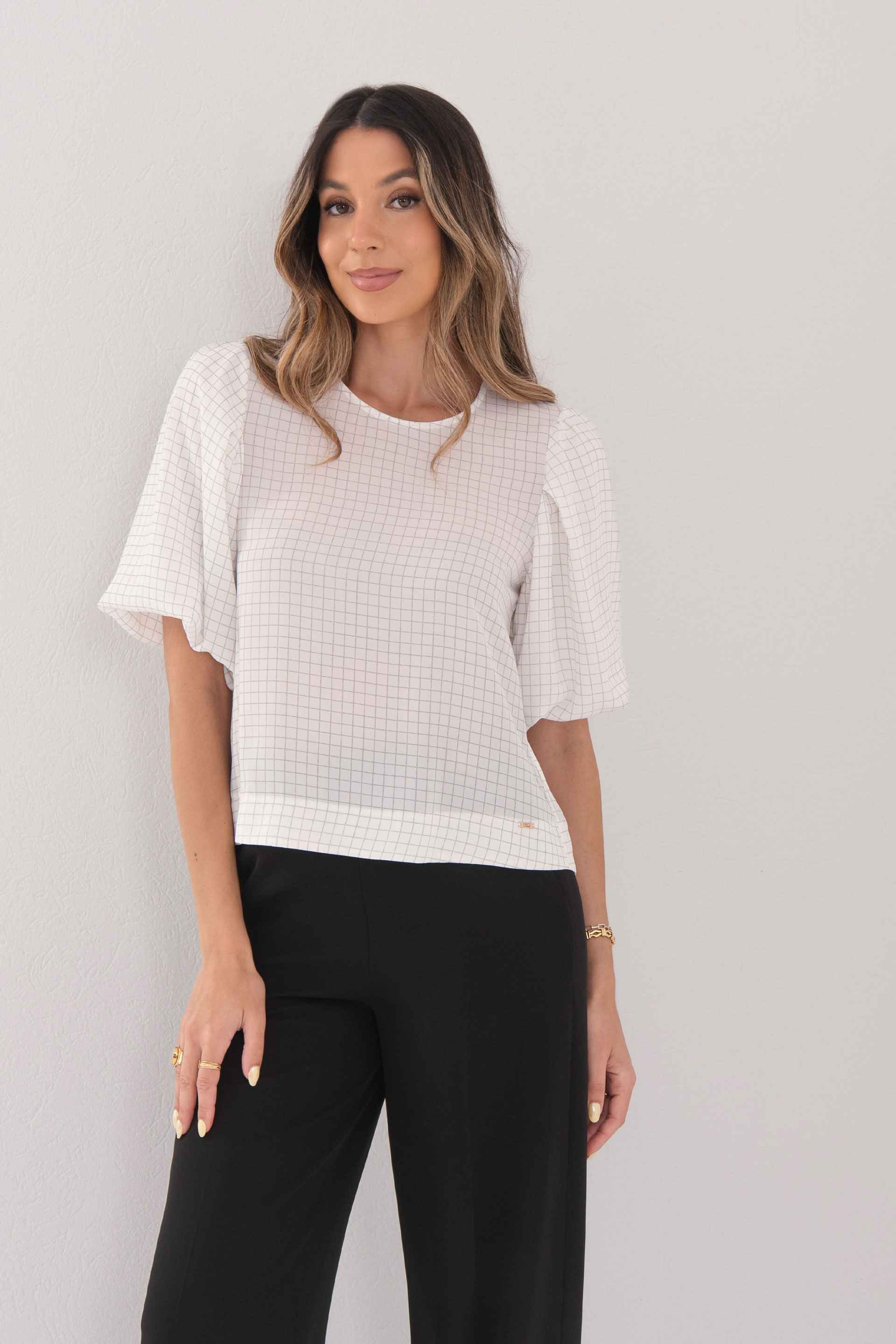 Puff sleeve tunic