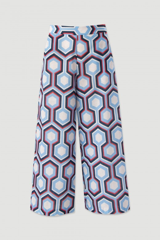 Printed culotte trousers Printed culotte trousers