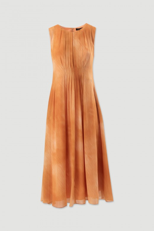 Midi pleated dress Midi pleated dress