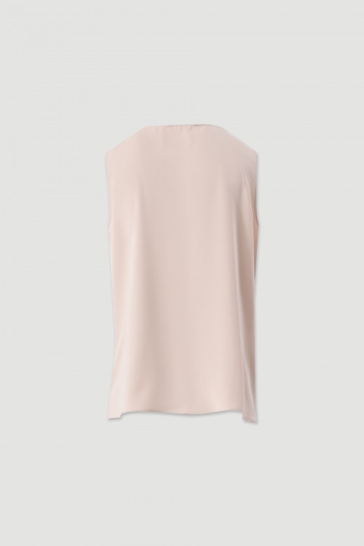 Top with ruffle neckline Top with ruffle neckline