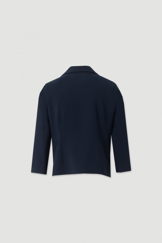 Classic cropped blazer with 3/4 sleeves Classic cropped blazer with 3/4 sleeves
