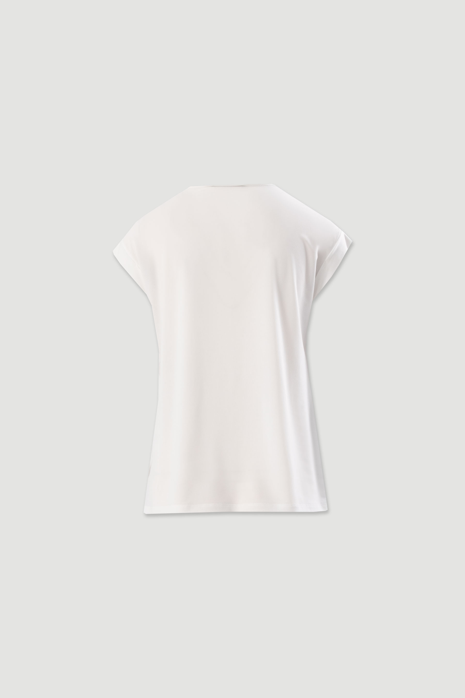 Striped front top with knit back