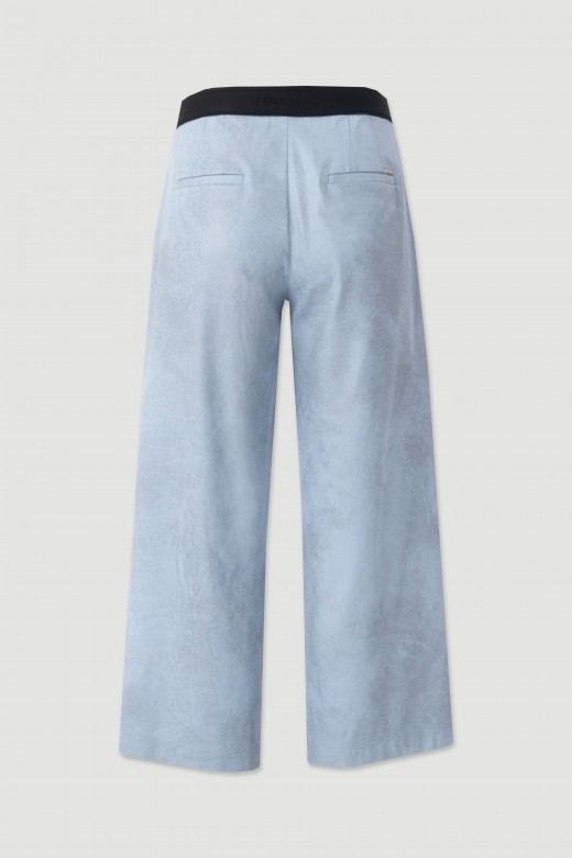 Peach-skin culotte trousers Peach-skin culotte trousers