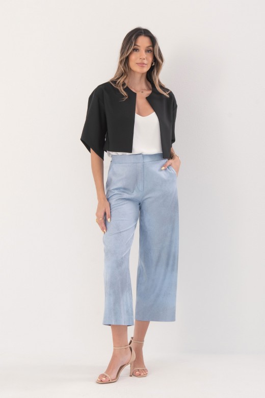 Peach-skin culotte trousers Peach-skin culotte trousers