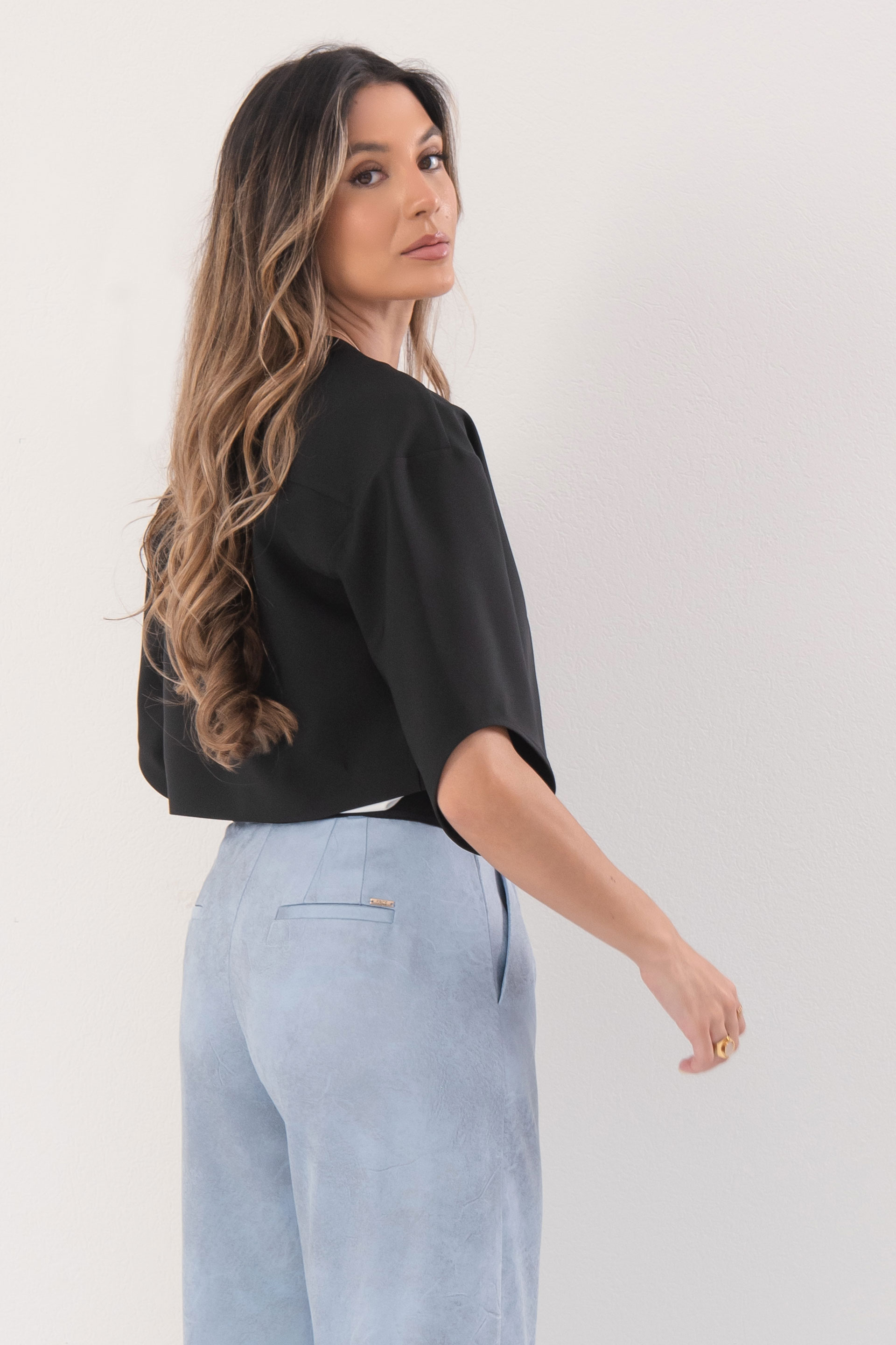 Short flowing jacket