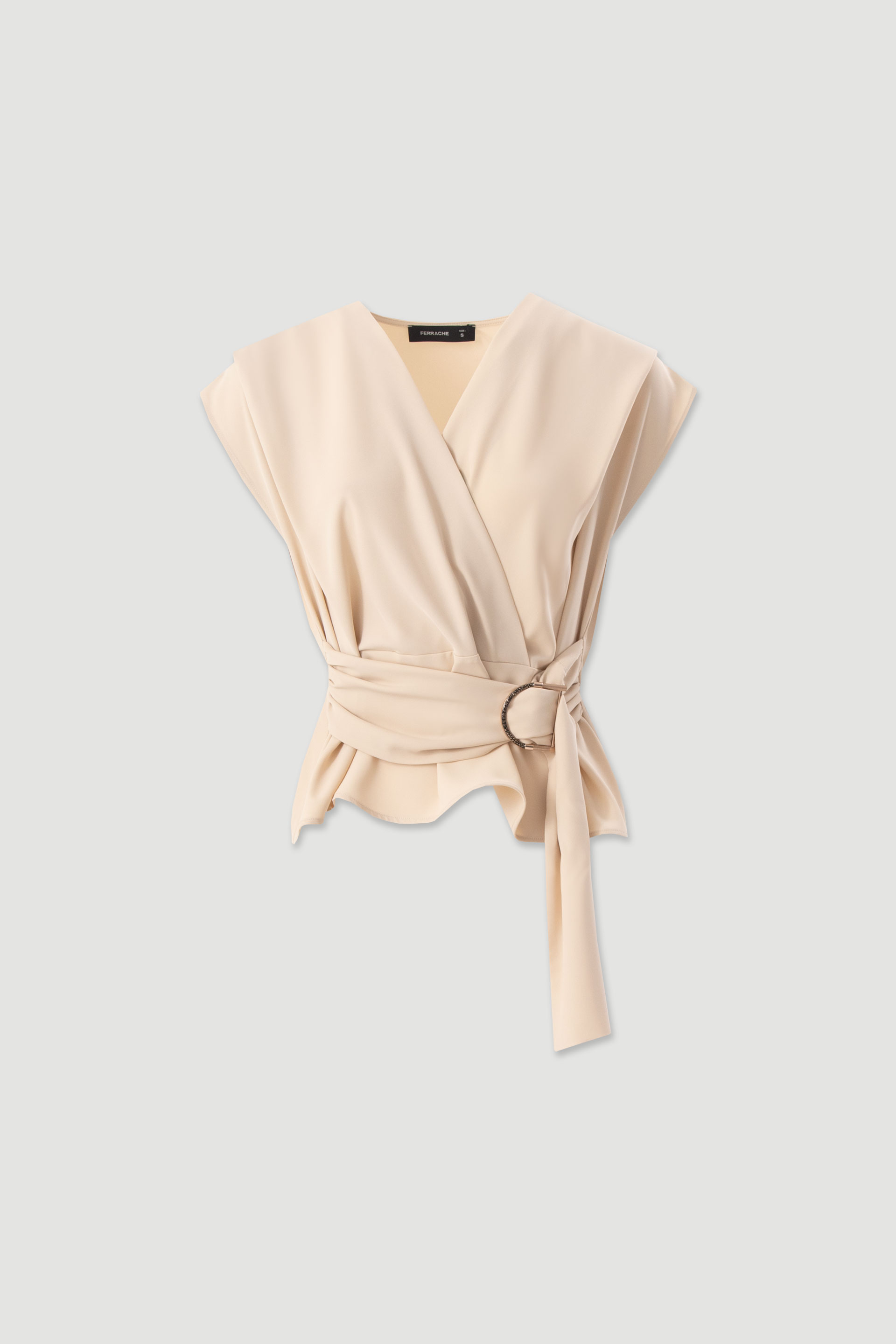 Wrap tunic with belt