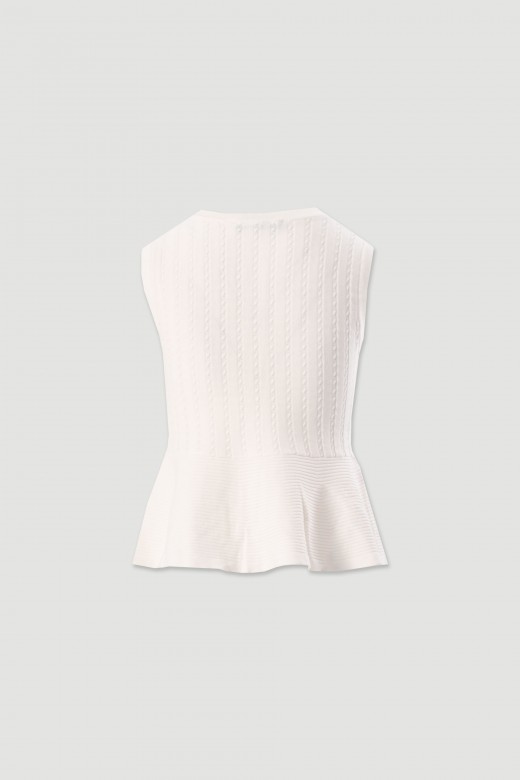 Textured knit vest Textured knit vest