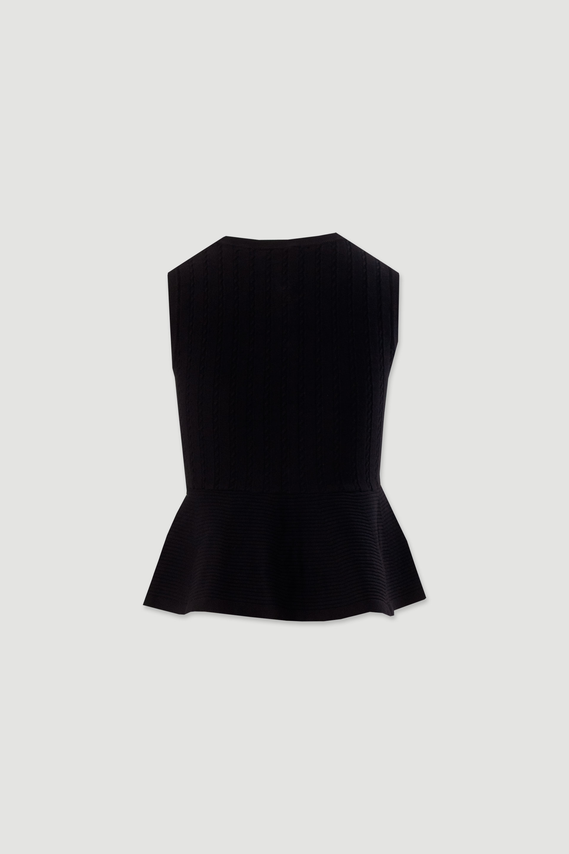 Textured knit vest