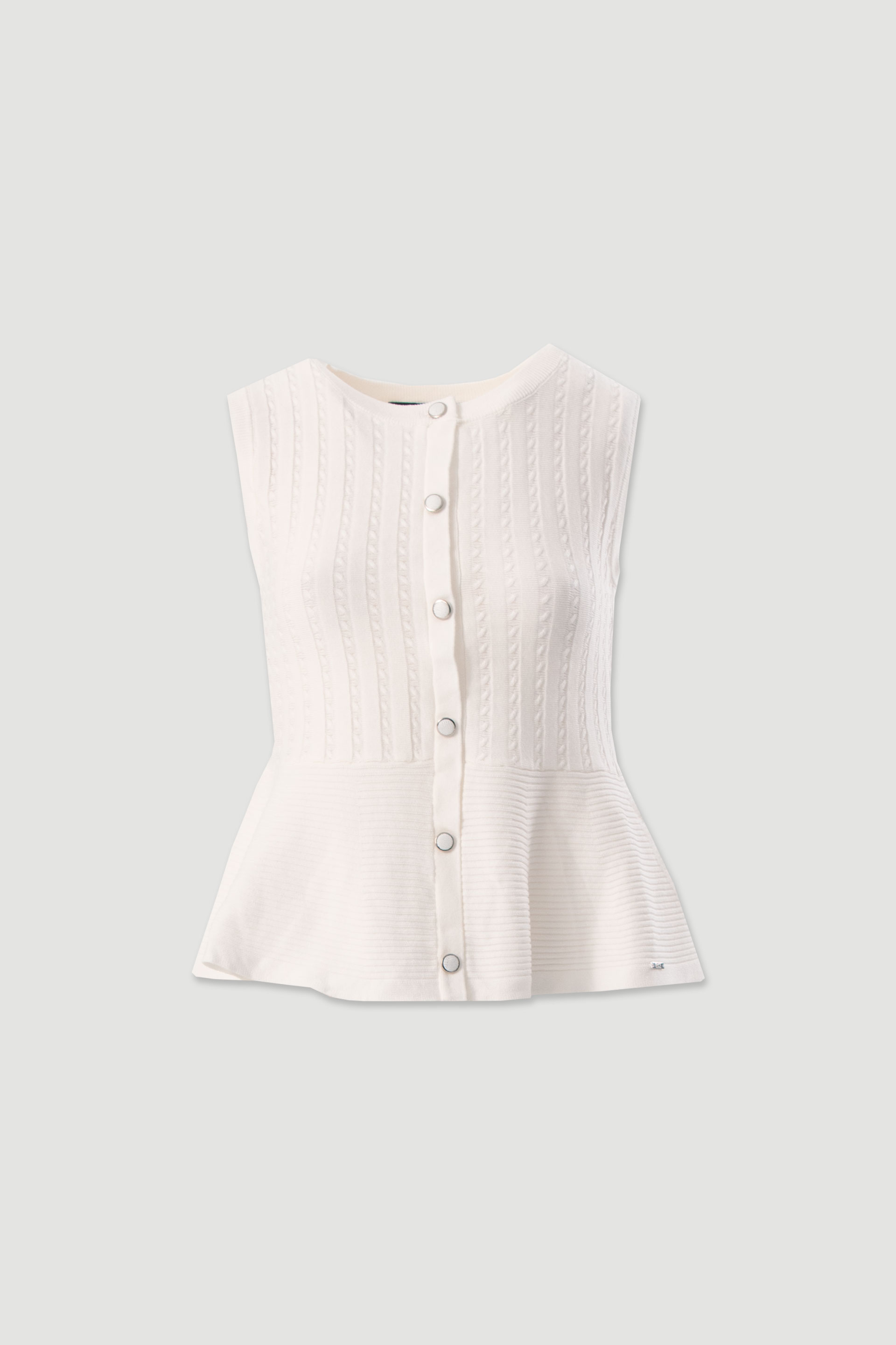 Textured knit vest