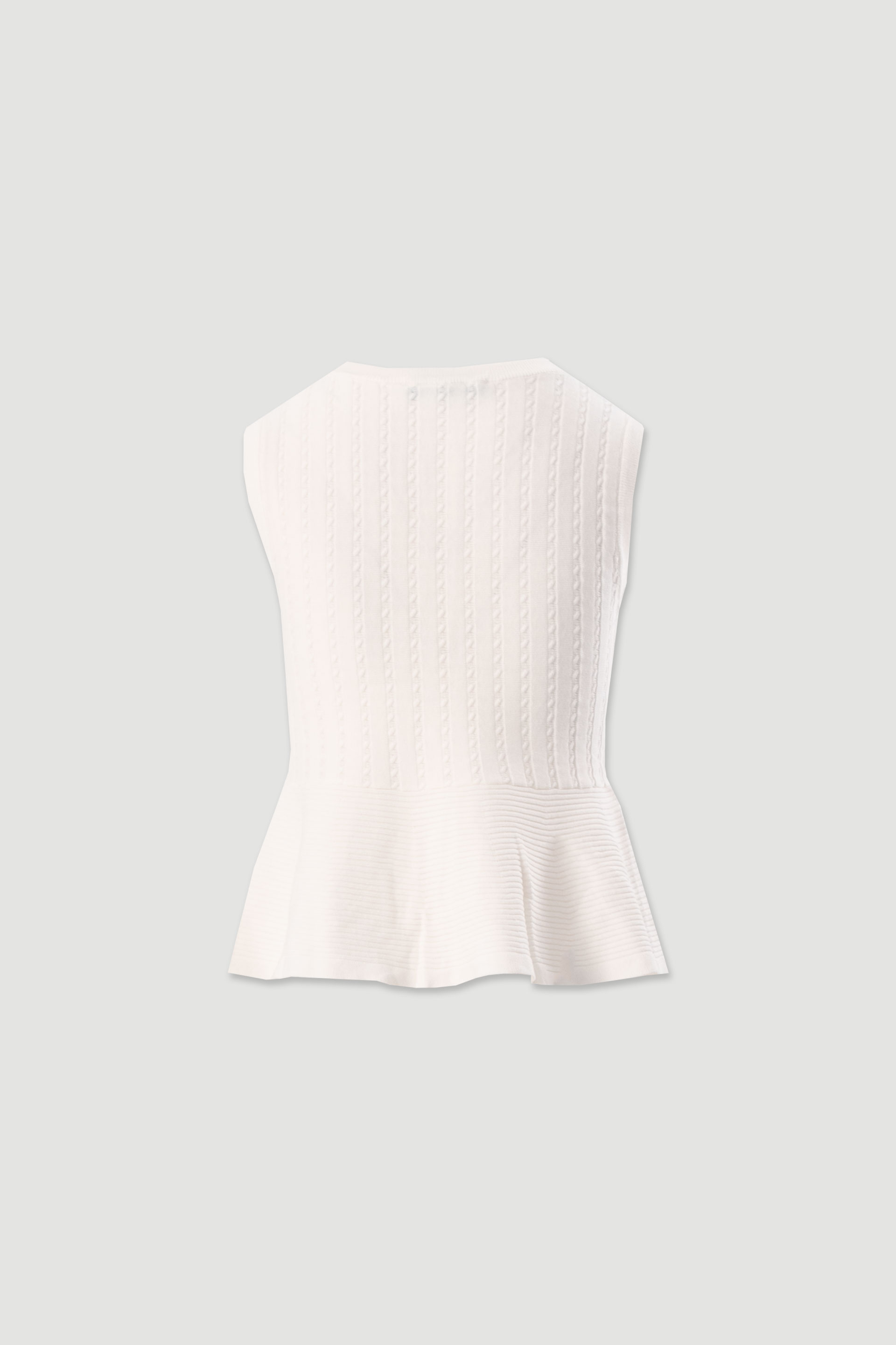 Textured knit vest