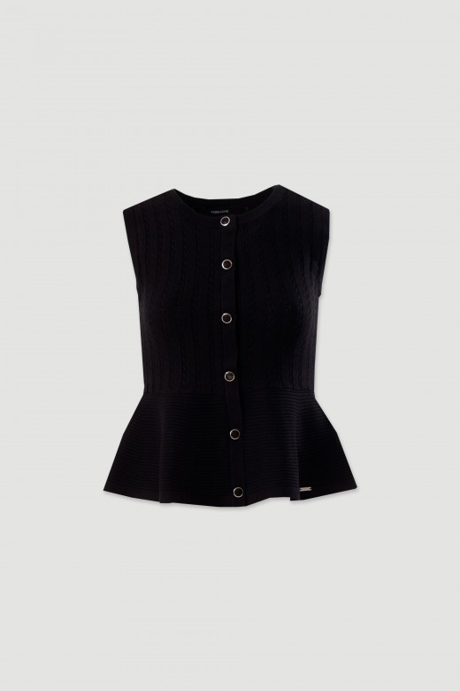 Textured knit vest Textured knit vest