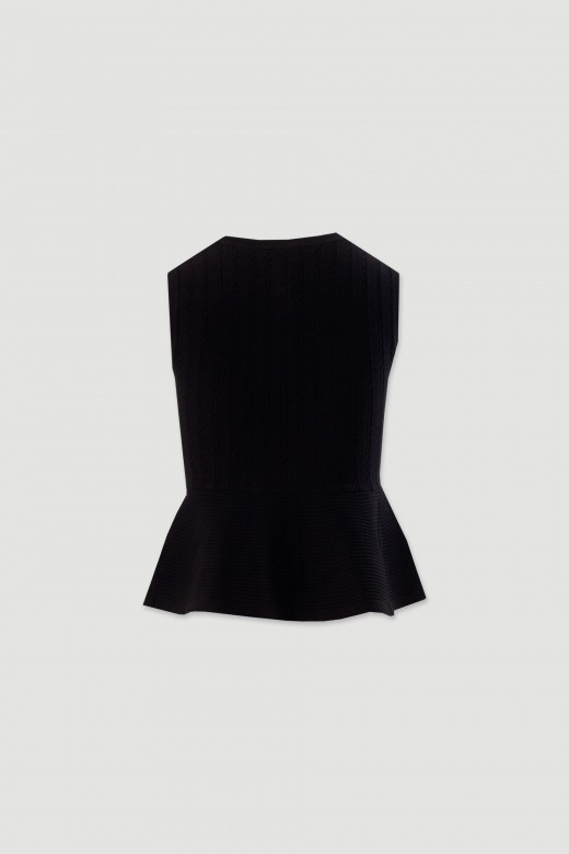Textured knit vest Textured knit vest
