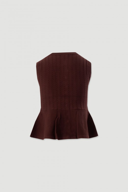 Textured knit vest Textured knit vest