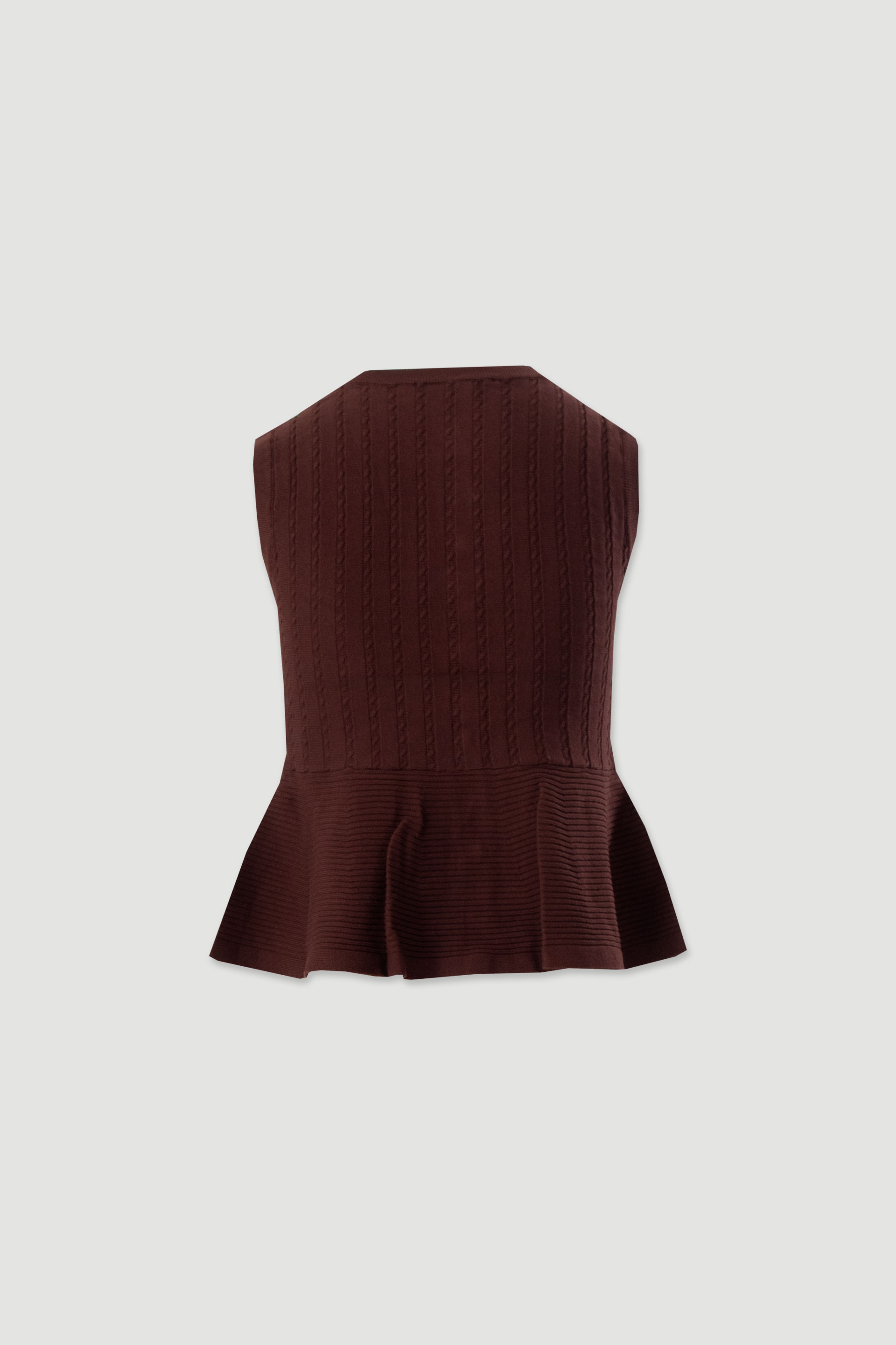 Textured knit vest