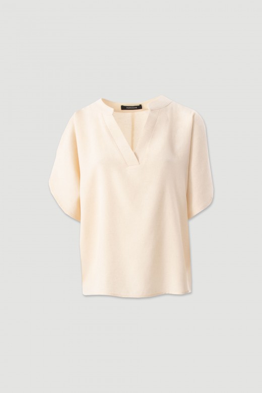 Linen-blend tunic Linen-blend tunic