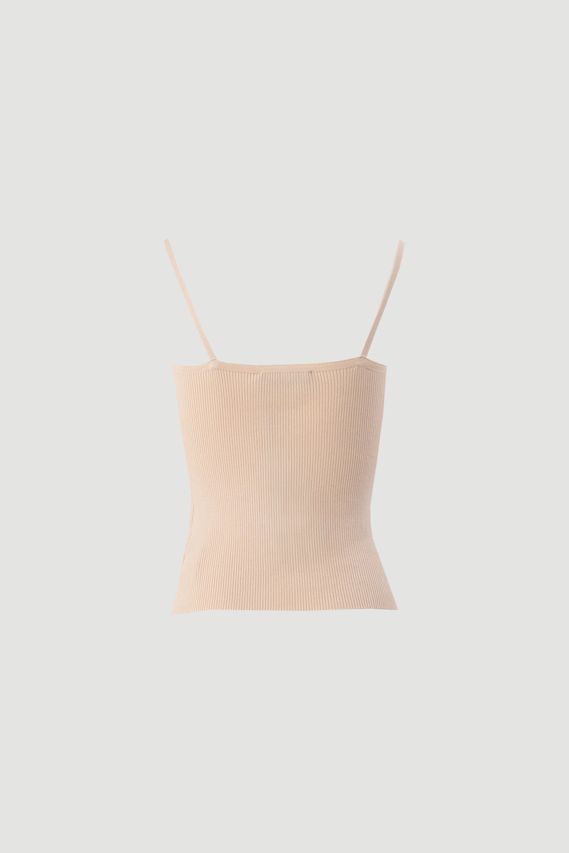 Knit top with lace neckline