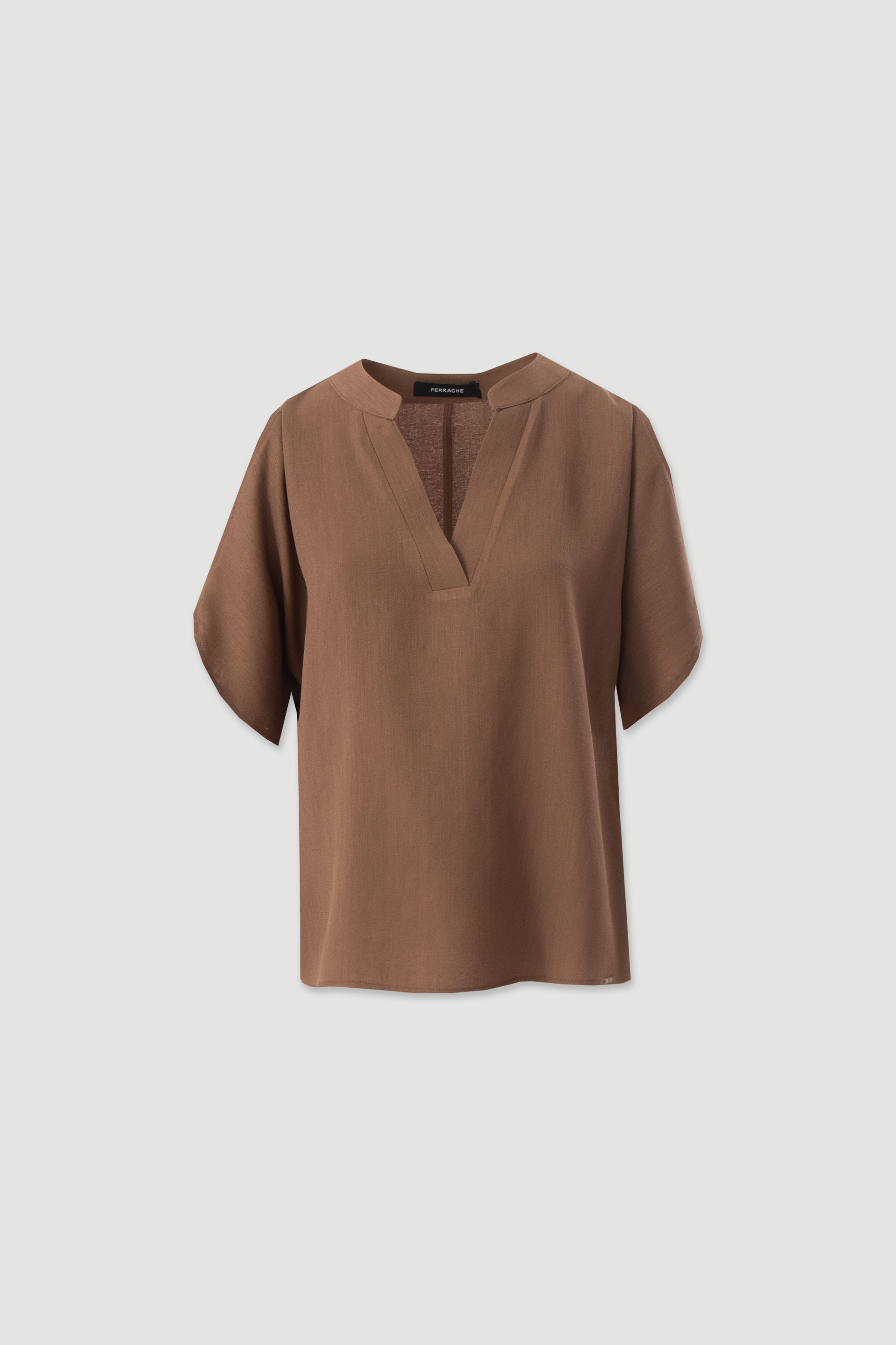 Linen-blend tunic