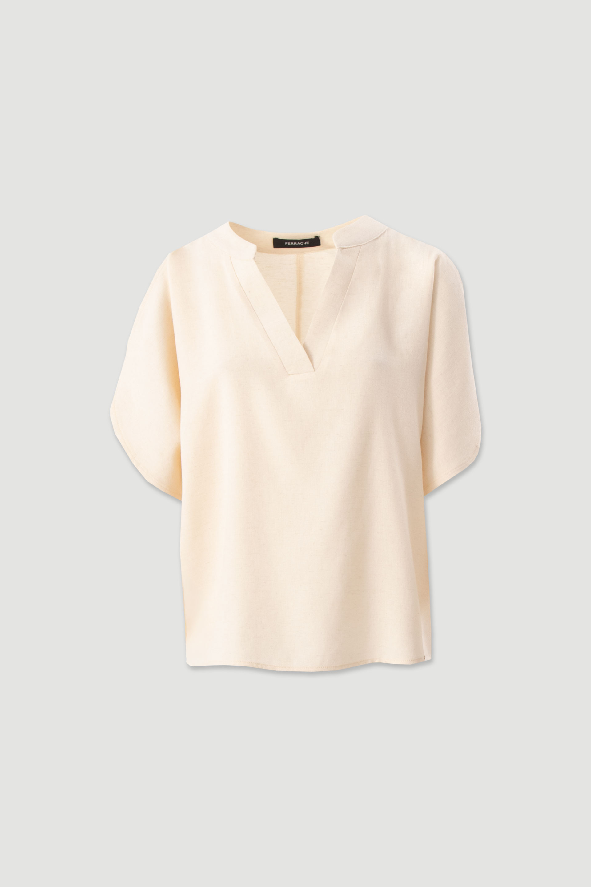 Linen-blend tunic