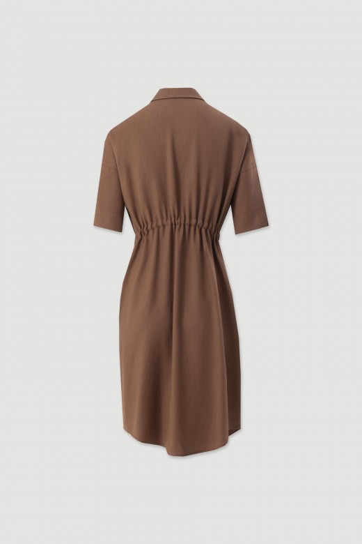 Linen-blend shirt dress Linen-blend shirt dress
