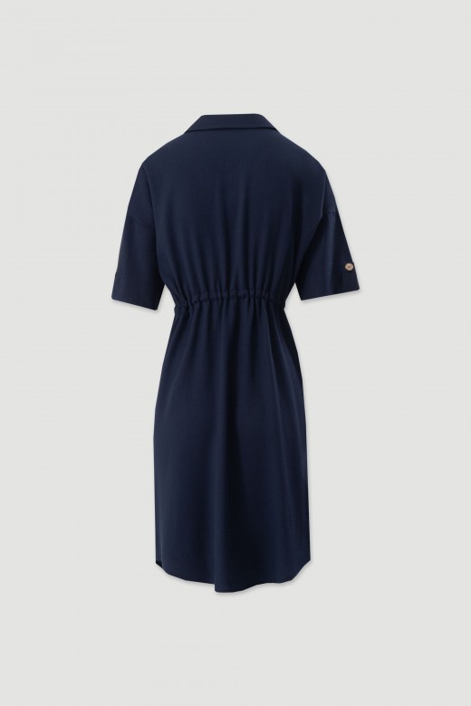 Linen-blend shirt dress Linen-blend shirt dress