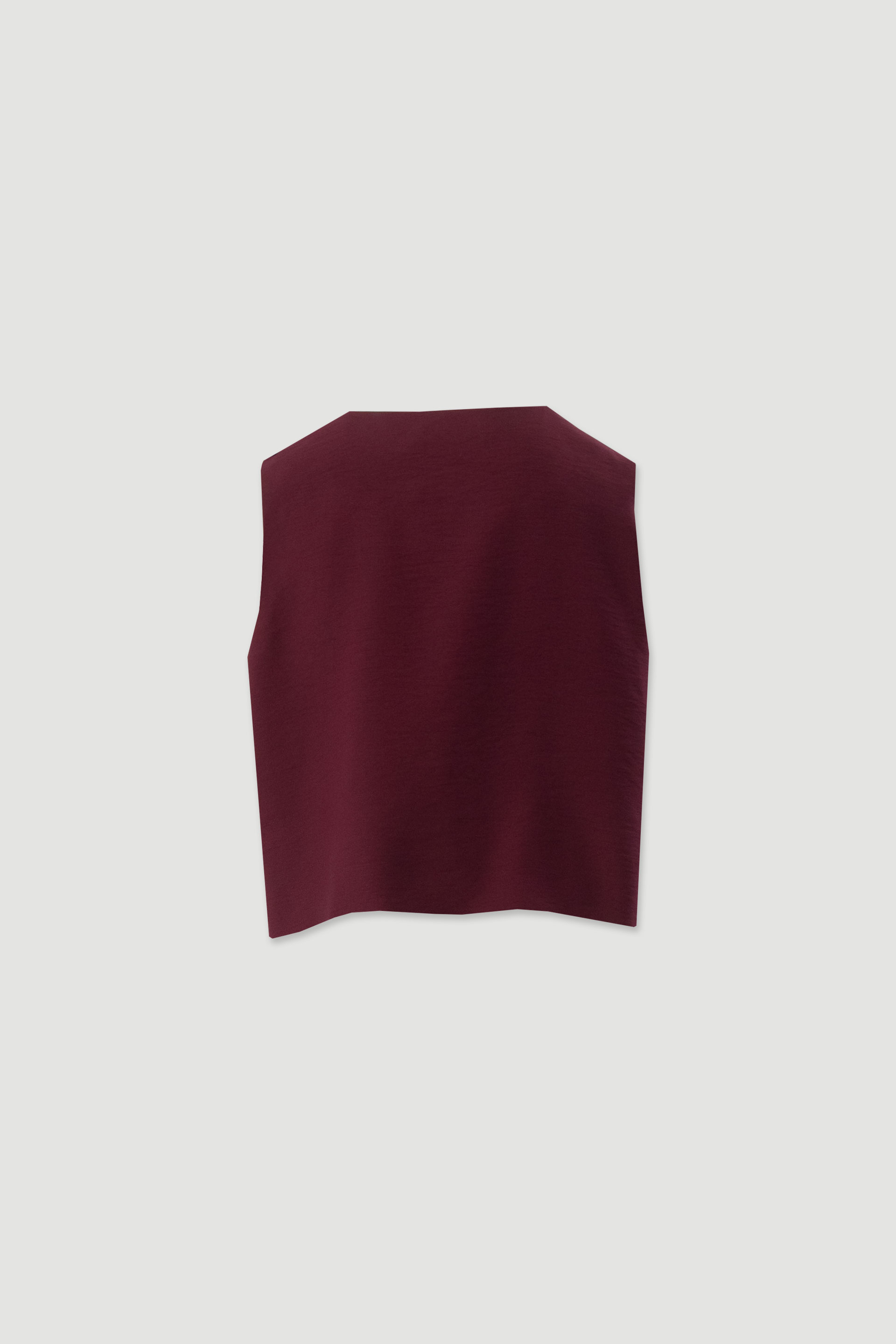 Cropped top with gold buttons on the shoulder