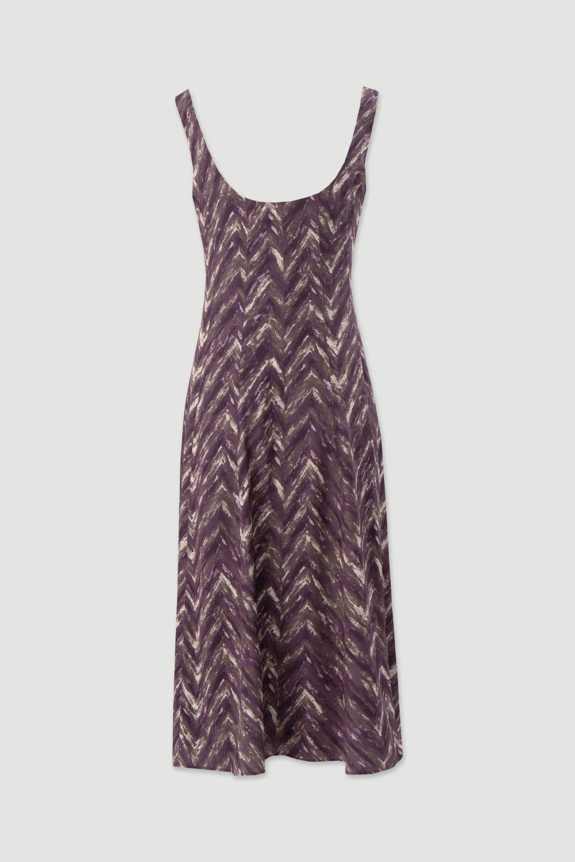 Printed fitted midi dress