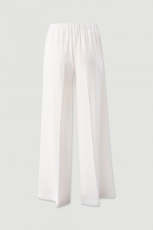 Wide-leg trousers in fluid fabric Wide-leg trousers in fluid fabric