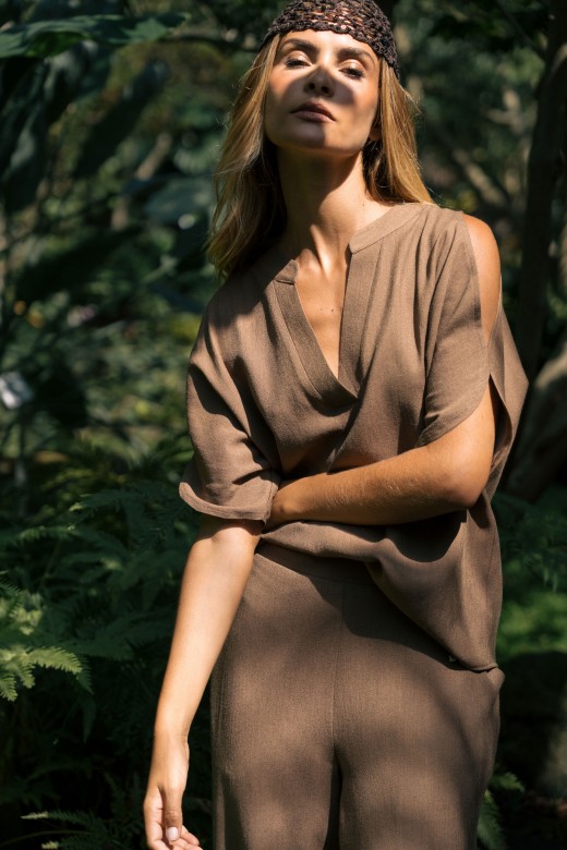Linen-blend tunic Linen-blend tunic