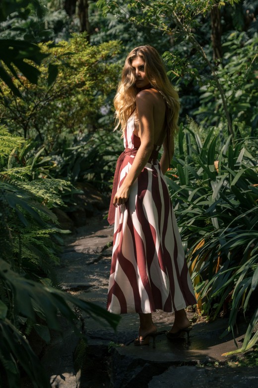 Printed halter maxi dress Printed halter maxi dress
