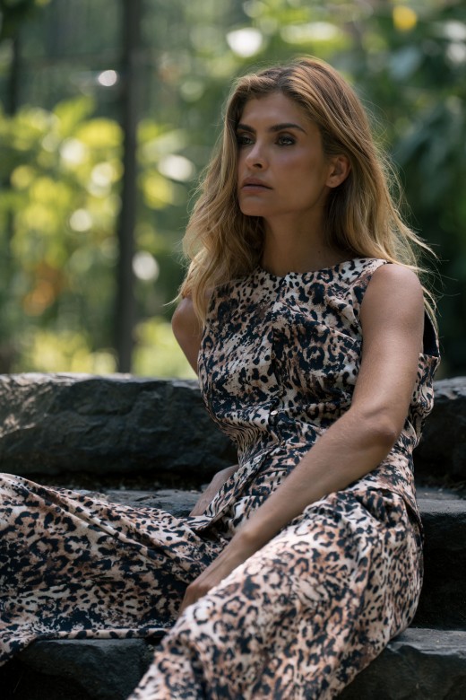Peplum vest with animal print Peplum vest with animal print