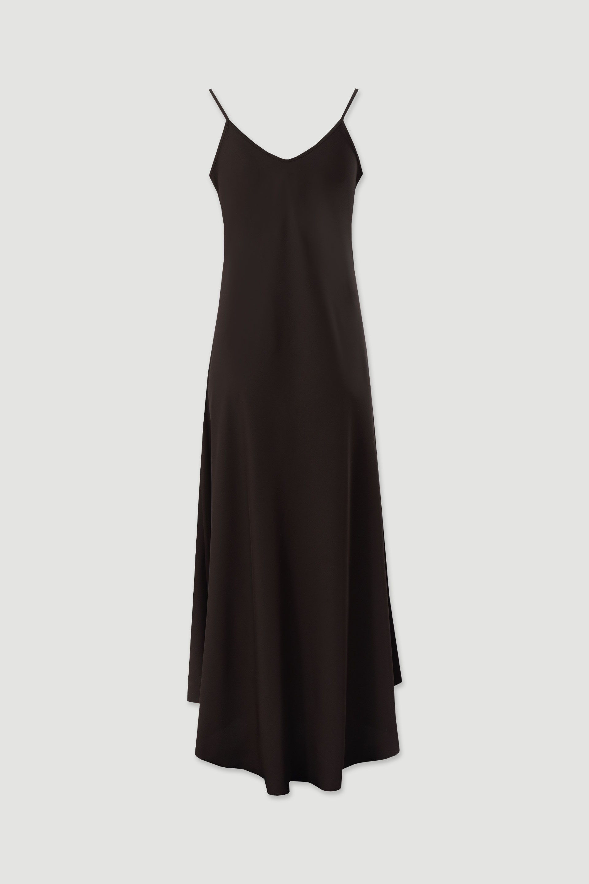 Vestido midi fluido de alças