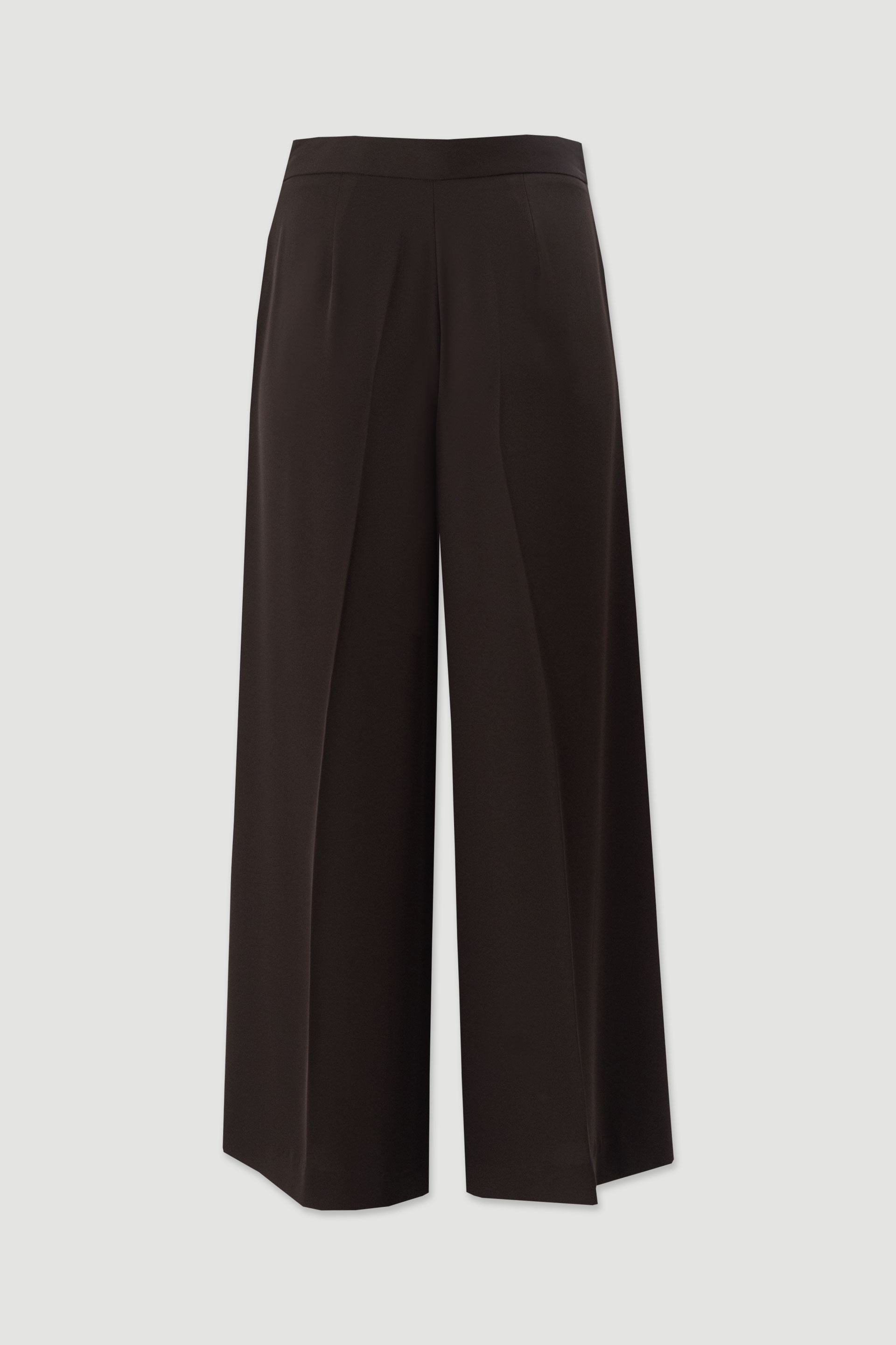 Fluid culotte trousers with metallic detail