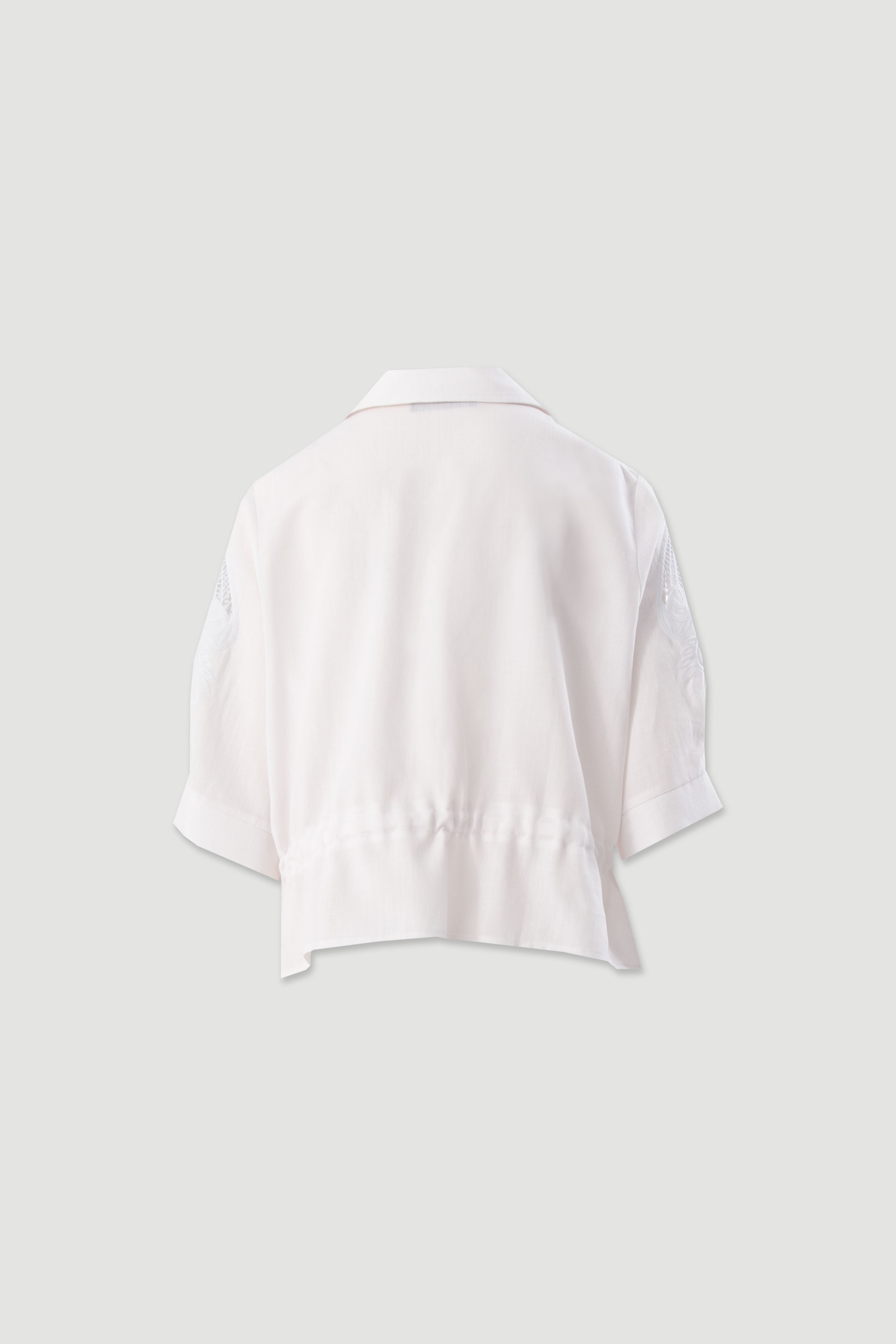 Blouse with broderie anglaise