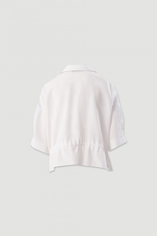 Blouse with broderie anglaise Blouse with broderie anglaise