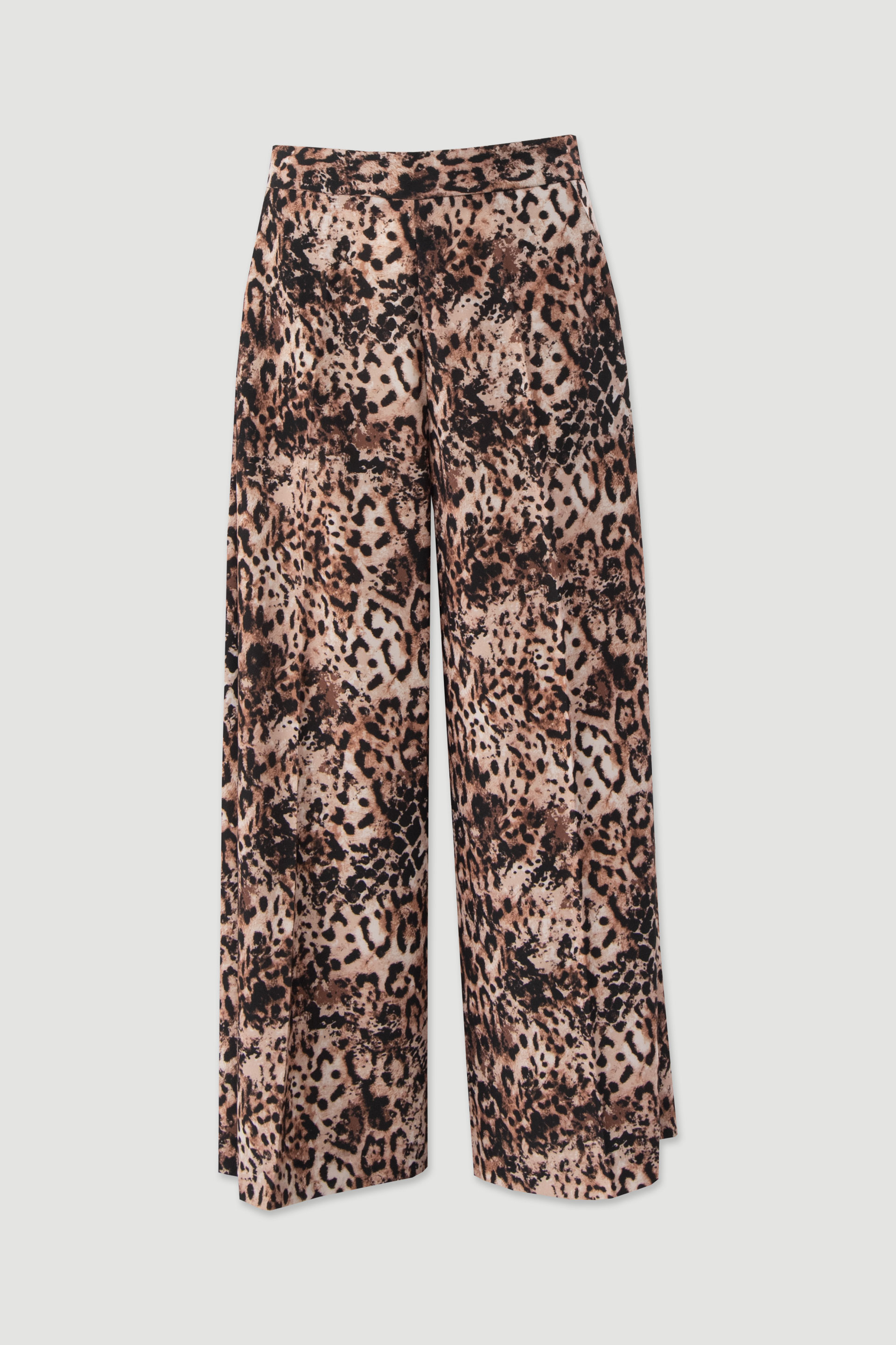 Printed fluid culotte trousers