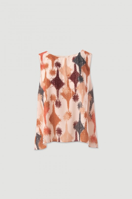Lined printed blouse Lined printed blouse