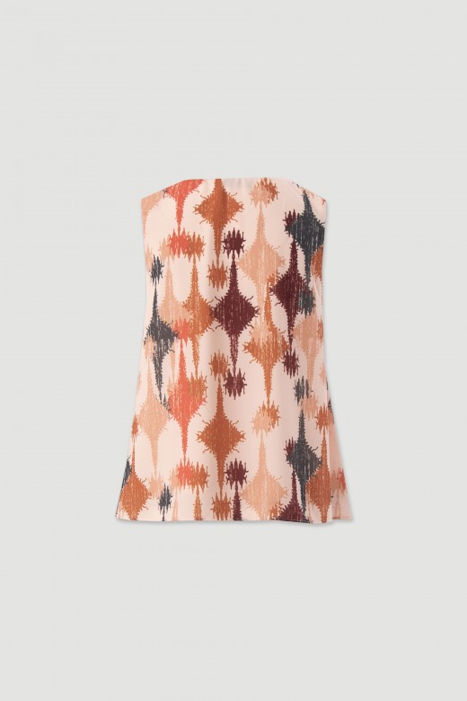 Lined printed blouse Lined printed blouse