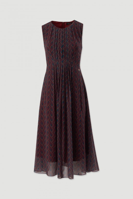 Printed flowing midi dress Printed flowing midi dress