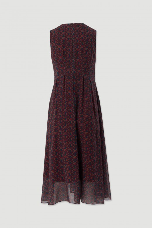 Printed flowing midi dress Printed flowing midi dress