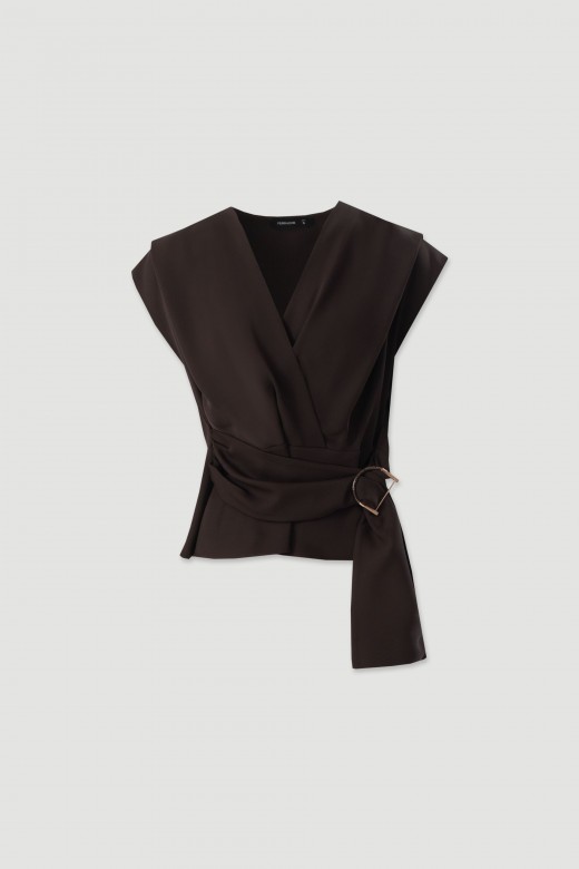 Wrap tunic with belt Wrap tunic with belt