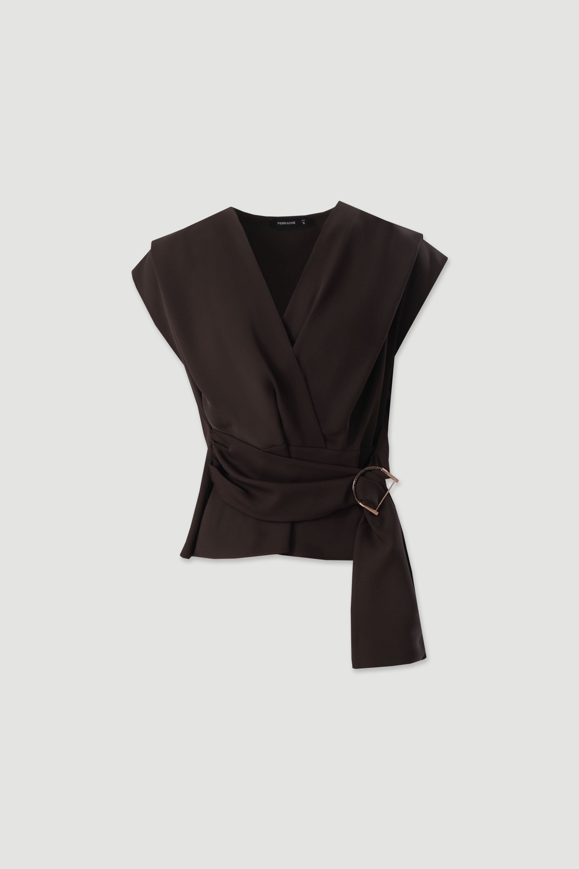 Wrap tunic with belt