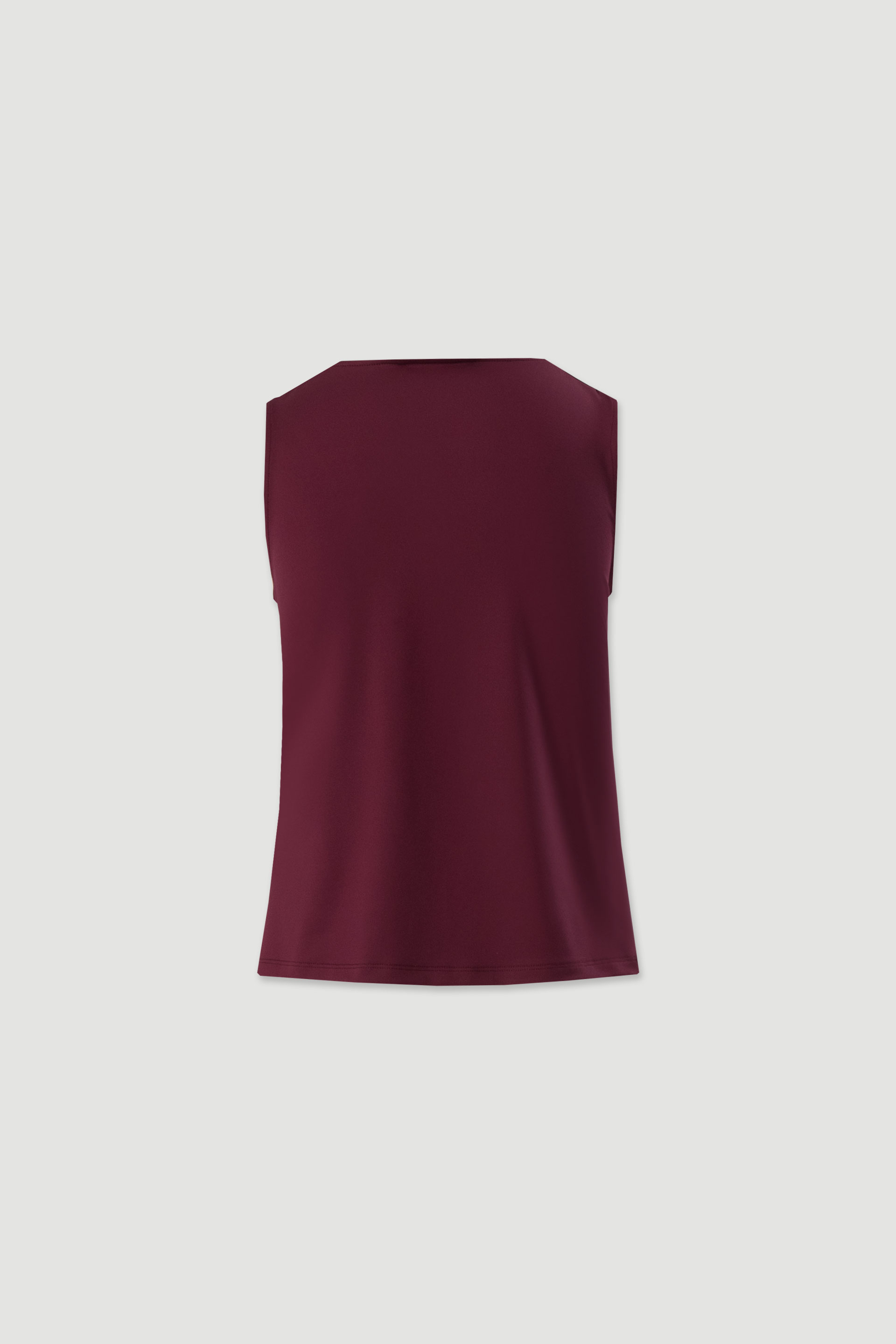 Lycra knit top with draped neckline