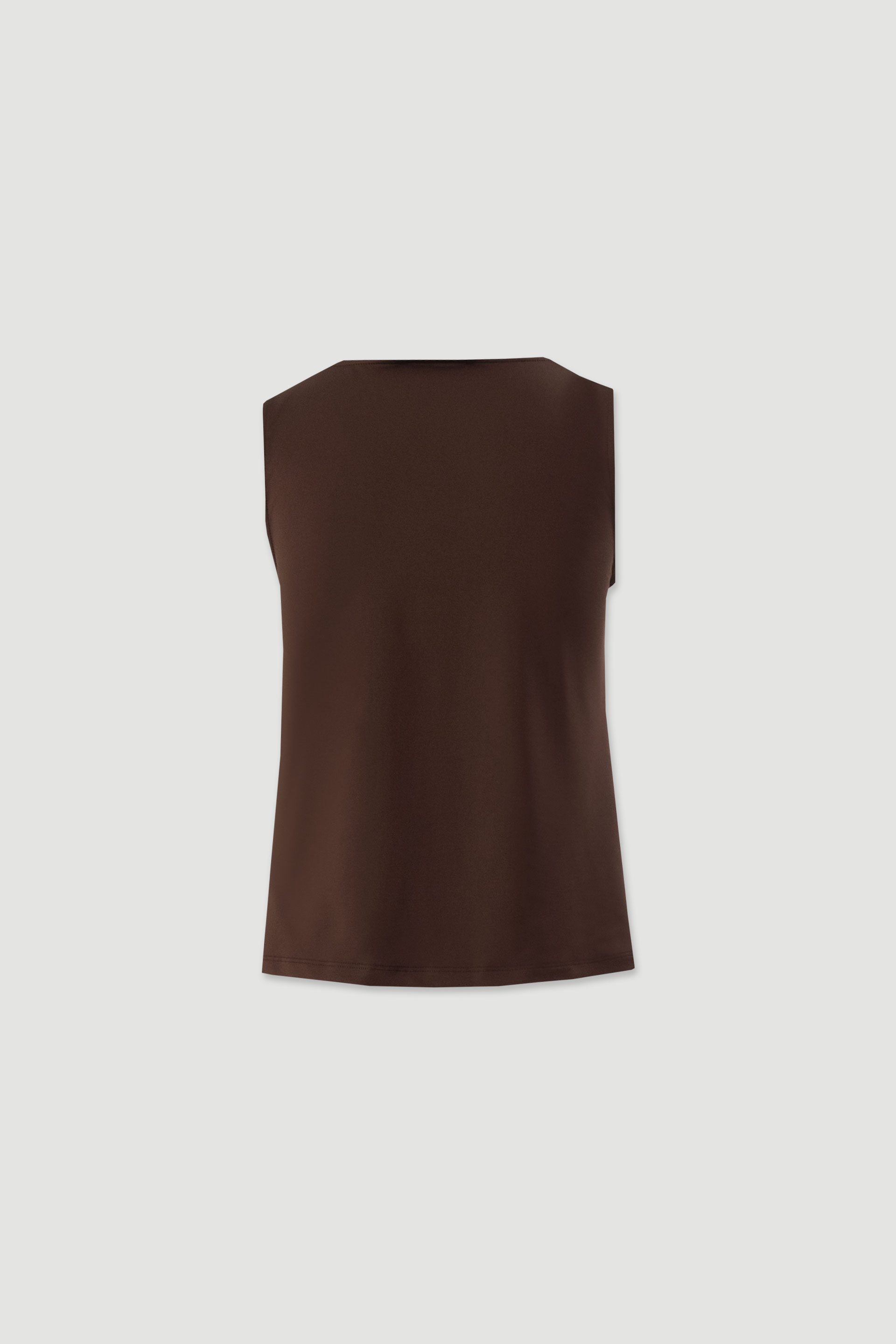 Lycra knit top with draped neckline