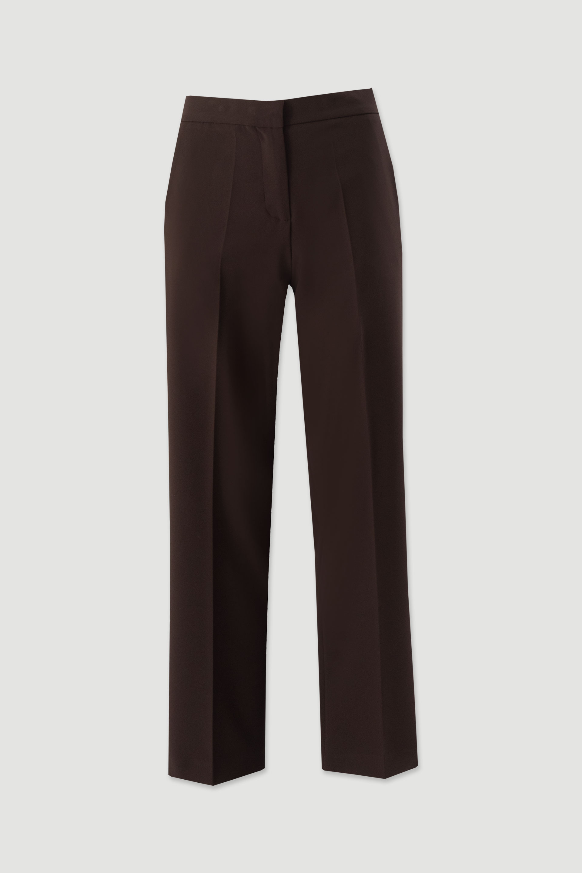 Straight trousers with customised elastic belt