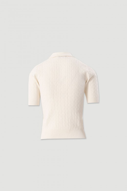 Textured knit polo Textured knit polo